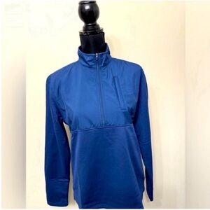 NWT UNTUCKit Women’s Blue Quarter Zip Sweatshirt Pullover S